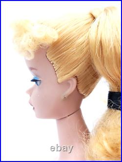 Gorgeous Vintage Blonde Ponytail Barbie #4 with Stand-Clothes-Case-Accessories