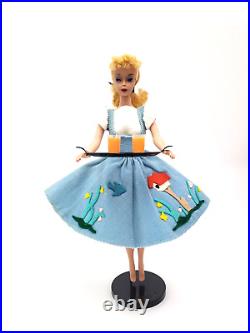 Gorgeous Vintage Blonde Ponytail Barbie #4 with Stand-Clothes-Case-Accessories