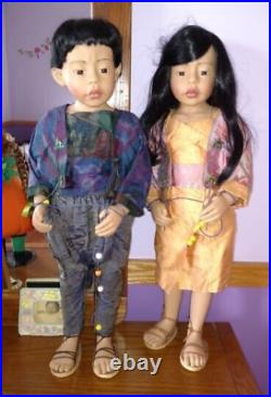 Gotz Philip Heath Children of the World Doll KIM & Tara Lot HTF 1990's
