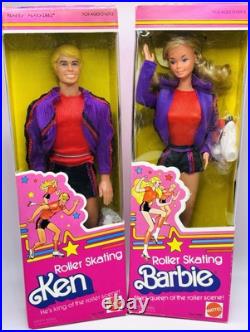 HTF Vintage ROLLER SKATING BARBIE & KEN DOLLS? Mattel 1980 Superstar Barbie Era