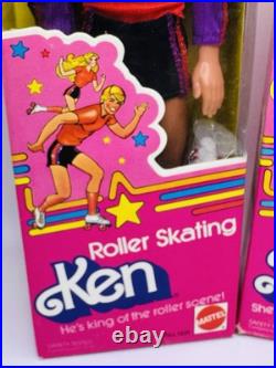 HTF Vintage ROLLER SKATING BARBIE & KEN DOLLS? Mattel 1980 Superstar Barbie Era