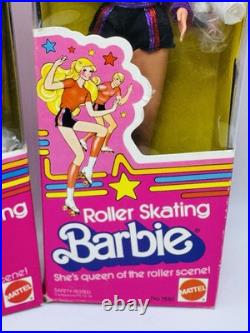 HTF Vintage ROLLER SKATING BARBIE & KEN DOLLS? Mattel 1980 Superstar Barbie Era