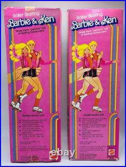 HTF Vintage ROLLER SKATING BARBIE & KEN DOLLS? Mattel 1980 Superstar Barbie Era