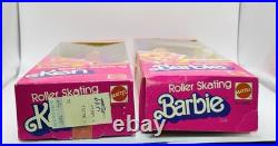 HTF Vintage ROLLER SKATING BARBIE & KEN DOLLS? Mattel 1980 Superstar Barbie Era
