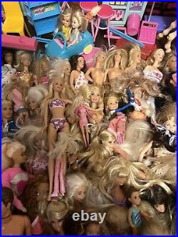HUGE Barbie Lot 63 Dolls Vintage-Modern TONS OF ACCESSORIES Clothes Shoes & More