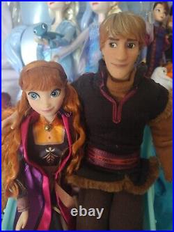 HUGE Disney Frozen Elsa Anna Olaf Kristoff 10 Dolls Collection And More Nokk