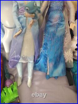 HUGE Disney Frozen Elsa Anna Olaf Kristoff 10 Dolls Collection And More Nokk