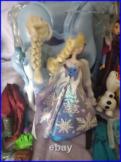 HUGE Disney Frozen Elsa Anna Olaf Kristoff 10 Dolls Collection And More Nokk