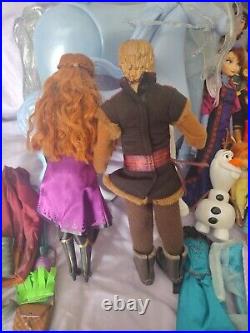 HUGE Disney Frozen Elsa Anna Olaf Kristoff 10 Dolls Collection And More Nokk