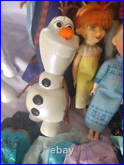 HUGE Disney Frozen Elsa Anna Olaf Kristoff 10 Dolls Collection And More Nokk