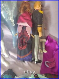 HUGE Disney Frozen Elsa Anna Olaf Kristoff 10 Dolls Collection And More Nokk