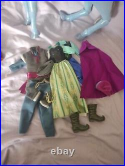 HUGE Disney Frozen Elsa Anna Olaf Kristoff 10 Dolls Collection And More Nokk