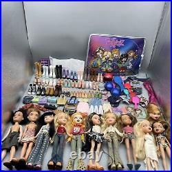 HUGE Lot 10 Vintage MGA 2001-03 Bratz Dolls&head, Shoes, Feet, Accessories, cards