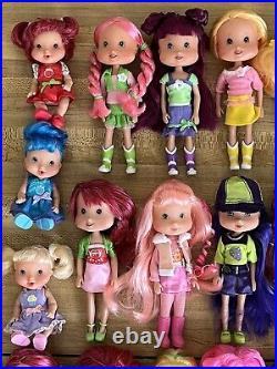 HUGE Strawberry Shortcake Playmates Doll Collection Lot 30 Scented Dolls RARE