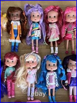 HUGE Strawberry Shortcake Playmates Doll Collection Lot 30 Scented Dolls RARE