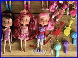 HUGE Strawberry Shortcake Playmates Doll Collection Lot 30 Scented Dolls RARE