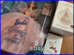 Hallmark Ornament & Barbie LOT Glinda the Good Witch Arrive 14901 Rapunzel 13016