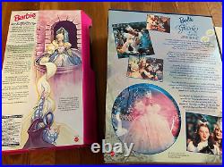 Hallmark Ornament & Barbie LOT Glinda the Good Witch Arrive 14901 Rapunzel 13016