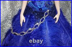 Handmade DRESS for 16 Franklin Mint Vinyl / TONNER Doll Royal Blue Gown NO doll