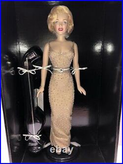 Happy Birthday Mr President Vinyl Marilyn Monroe 16 Doll Franklin Mint. NIB
