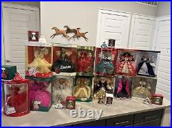 Happy Holidays Barbie Doll Collector 1988-2000 & 6 Matching &ornaments