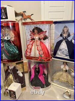 Happy Holidays Barbie Doll Collector 1988-2000 & 6 Matching &ornaments