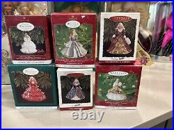 Happy Holidays Barbie Doll Collector 1988-2000 & 6 Matching &ornaments
