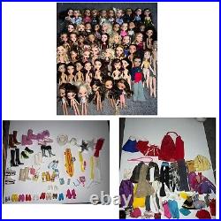 Huge Bratz Dolls MGA 2001 LOT Dolls + Clothes Shoes Accessories! 50+ Dolls