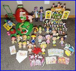 Huge Collection of vintage Kenner Strawberry Shortcake Dolls PVC Figures & More