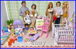 Huge Happy Family Lot Gift Set Midge Belly&Baby, Alan & Ryan, Grandparents