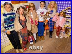 Huge Happy Family Lot Gift Set Midge Belly&Baby, Alan & Ryan, Grandparents