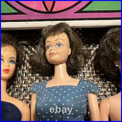 Huge Vintage Barbie Francie Casey Midge 4 Dolls, Many Clothes And Case Read