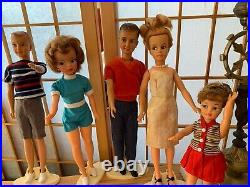 IDEAL TAMMY DOLLS Family LOT 5 Dolls Mom, Tammy, Ted &Pepper Labeled Outfits