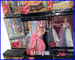 I LOVE LUCY Collector Series Doll Lot (9) With Metal Wall Decor-NIB & NIOB
