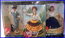 I LOVE LUCY Collector Series Doll Lot (9) With Metal Wall Decor-NIB & NIOB