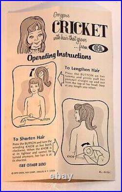Ideal Cricket Doll 16 Crissy Grow hair Family 1970s/outfits/shoes/in Box