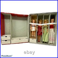 Ideal Tammy & Family Lot Tammy's Mom Pepper Misty Clothes Accs 2 Vinyl Cases
