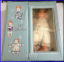 Ideal Tiny Thumbelina Doll in Case with Outfits, Booties, Comb Vintage 1960s