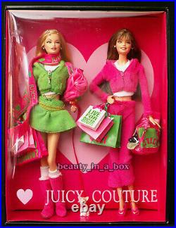 Juicy Couture Barbie Doll Gold Label Collector Designer Gift Set VG