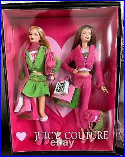 Juicy Couture Beverly Hills P&G Barbie 4 Dolls Gold Label 2004 & 2008 NRFB