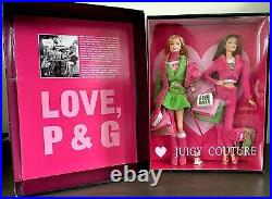 Juicy Couture Beverly Hills P&G Barbie 4 Dolls Gold Label 2004 & 2008 NRFB