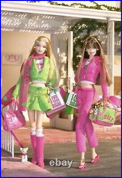 Juicy Couture Love P&G Barbie 2 Doll Set Gold Label Mattel 2004 NRFB