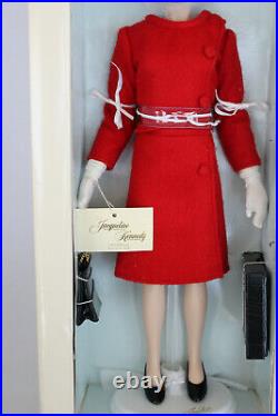 LE 200 Red Valentine Suit Outfit COA Franklin Mint Jackie Kennedy Vinyl 15 Doll