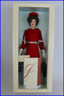 LE 200 Red Valentine Suit Outfit COA Franklin Mint Jackie Kennedy Vinyl 15 Doll
