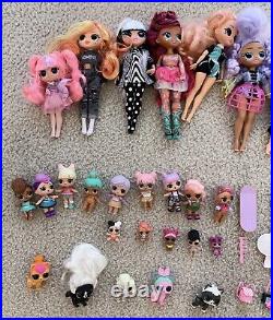 LOL Surprise OMG Fashion Dolls Lot Of 25+ Dolls Plus Accessories HUGE Furniture
