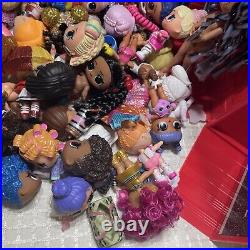 LOL Surprise OMG, Rainbow High Dolls Lot Of Dolls & Accessories