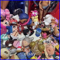 LOL Surprise OMG, Rainbow High Dolls Lot Of Dolls & Accessories