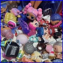 LOL Surprise OMG, Rainbow High Dolls Lot Of Dolls & Accessories