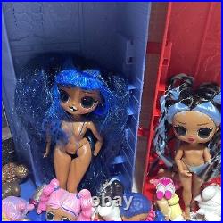 LOL Surprise OMG, Rainbow High Dolls Lot Of Dolls & Accessories