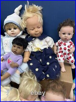 LOT 19 Realistic Baby Dolls Vinyl Plastic Reborn Lee Middleton Adora Reva Used